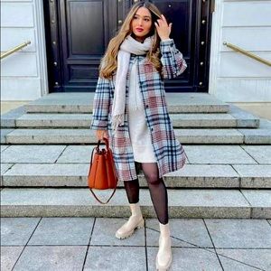 Zara Plaid Coat